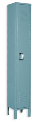 Aqua color locker