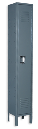 Blue gray color locker