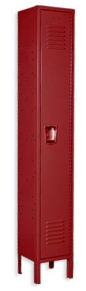 Classsic red color locker