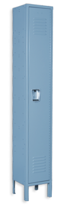 Columbia-blue color locker