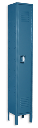 Ocean blue color locker