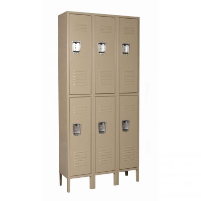 Double Tier 3-Wide Locker Unit-0